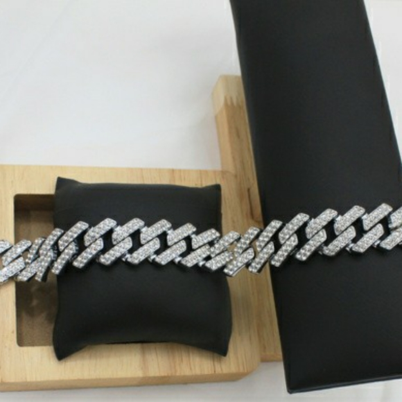 1pc Men's Bracelet Rhinestone - Picture 7 of 7